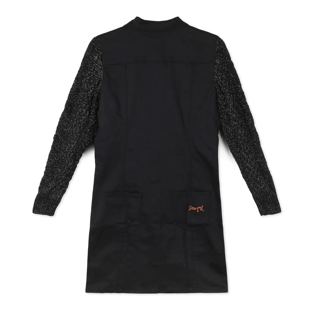 Rochie Desigual pentru Femei - Neagră cu Broderii Mandala