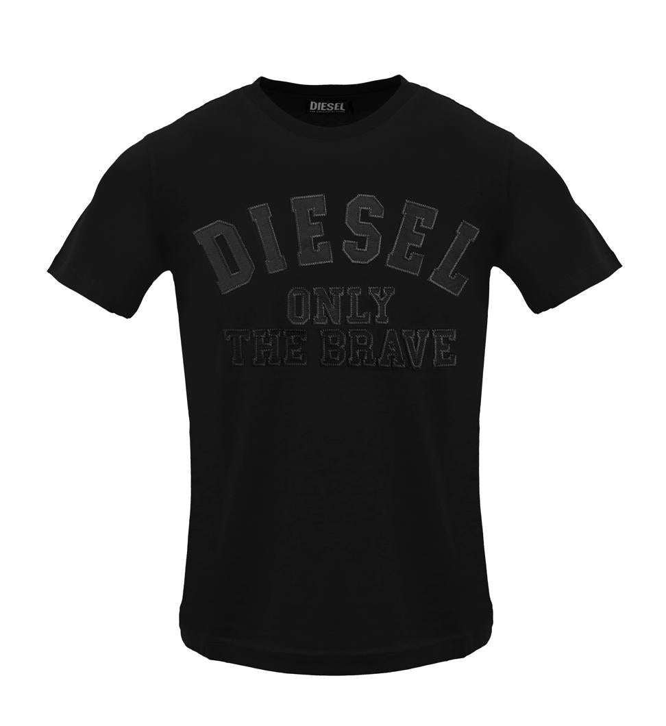 Tricou Diesel Bărbați Negru 'Only The Brave' - 100% Bumbac