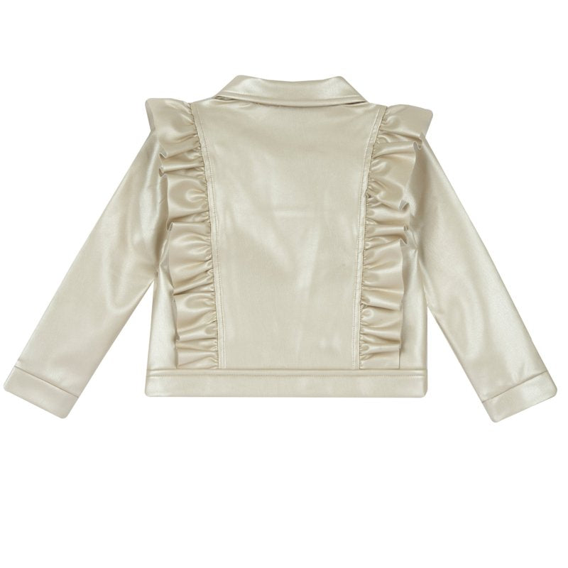 Jachetă din Piele Ecologică CHICCO - Medium Natural